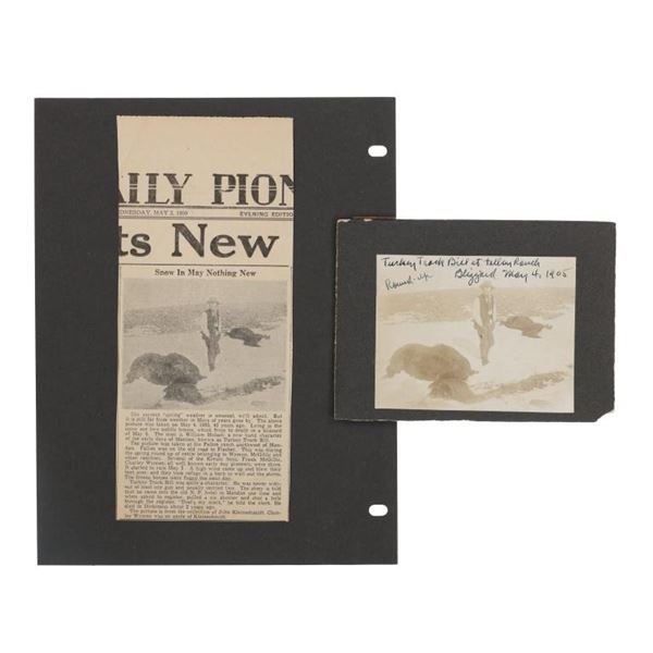 Turkey Track Bill Photograph, 1905 Frank Fiske