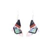 Image 1 : Santo Domingo Pueblo Rosetta Inlaid Dangle Earring