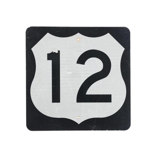Montana Highway 12 Road Sign c. 2016