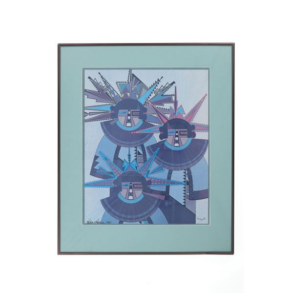 Santa Clara Pueblo Helen Hardin Signed Poster