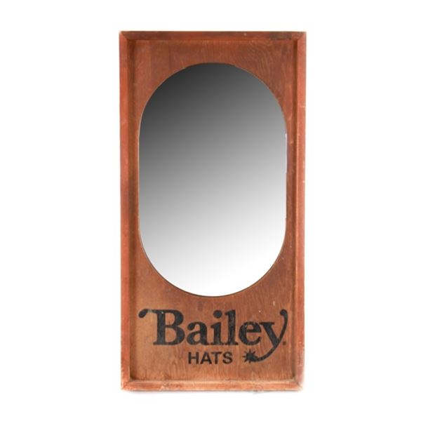 Bailey's Hats Counter Top Advertising Mirror Sign