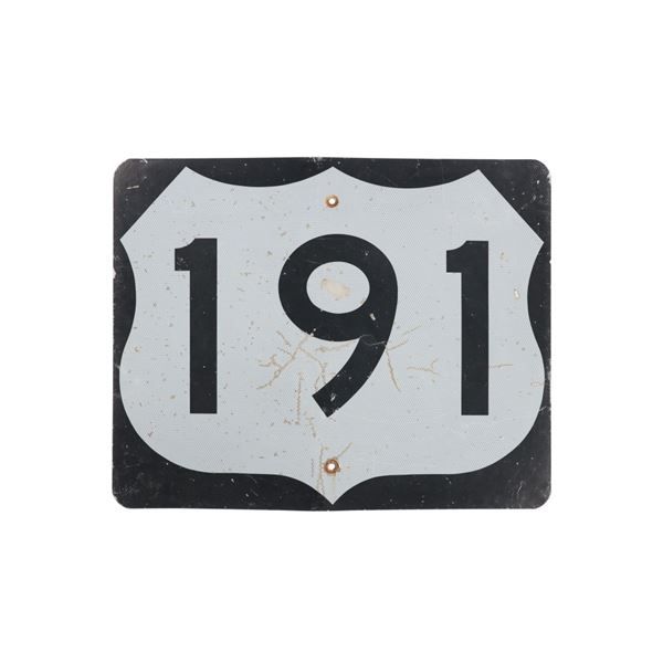 Montana Highway 191 Road Sign c. 1998