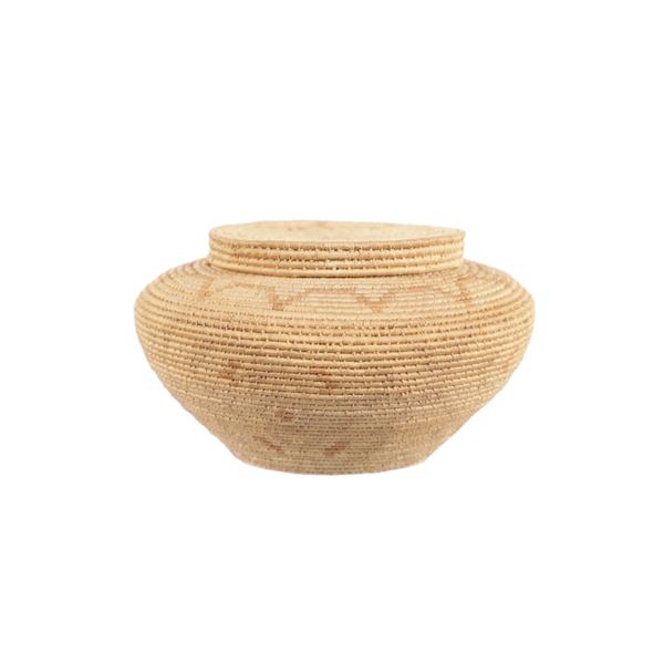 Hopi Pueblo Indian Thread Woven Basket c. 1950-60s