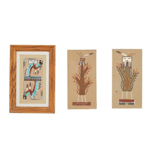 Original Navajo Diné Sandpaintings ca. 1960s-2000s