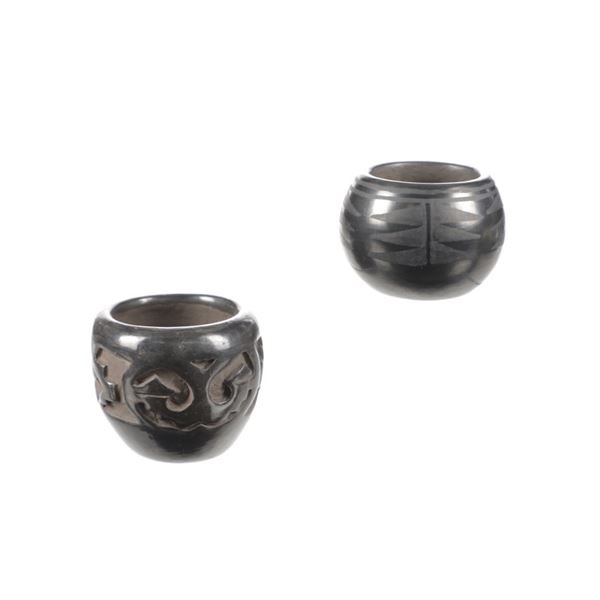 Santa Clara Pueblo Naranjo Black on Black Pottery