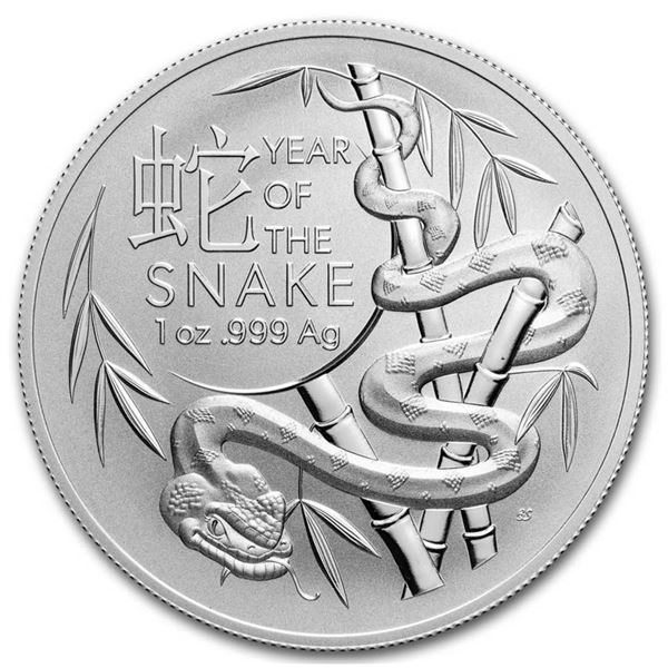 2025 Australia Lunar Year of the Snake 1oz Silver Coin