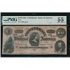 Image 1 : 1864 $100 T-65 Confederate PMG 55