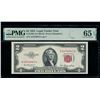 Image 1 : 1953 $2 Legal Tender Note PMG 65EPQ