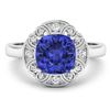 Image 3 : 14KT White Gold 1.99ctw Tanzanite and Diamond Ring