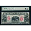 Image 1 : 1901 $10 Bison Legal Tender Note PMG 65