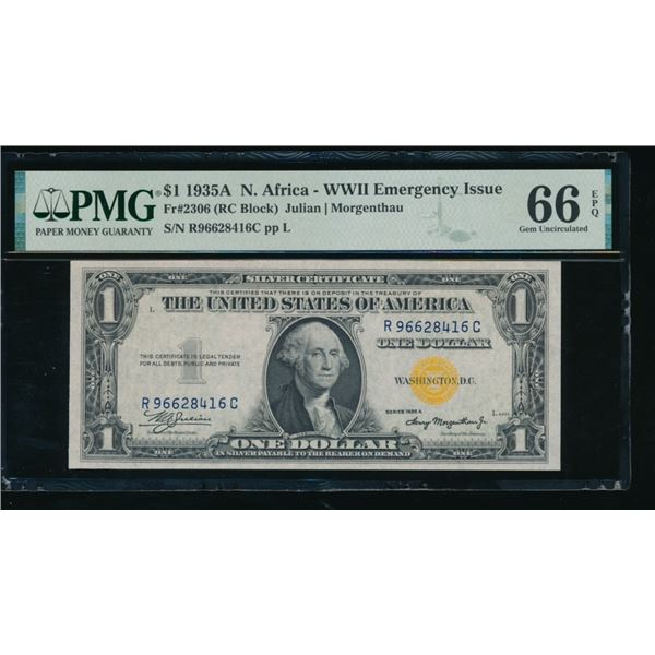 1935A $1 N Africa FRN PMG 66EPQ