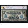 Image 1 : 1899 $2 Mini Porthole Silver Certificate PCGS 25