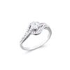 Image 2 : 14KT White Gold 0.50ctw Diamond Ring