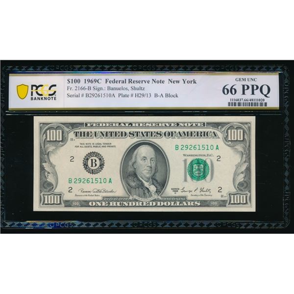 1969C $100 Chicago FRN PCGS 66PPQ
