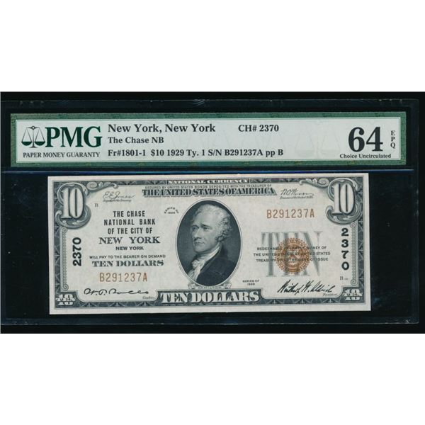1929 New York NY National PMG 64EPQ