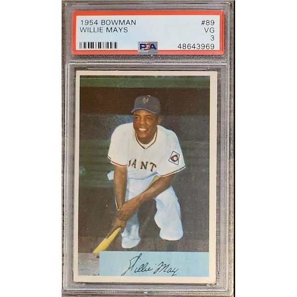 1954 Willie Mays Bowman #89 PSA 3