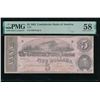 Image 1 : 1862 $5 T-53 Confederate PMG 58EPQ