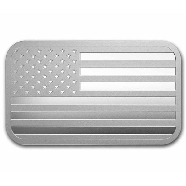 American Flag 1oz Silver Bar