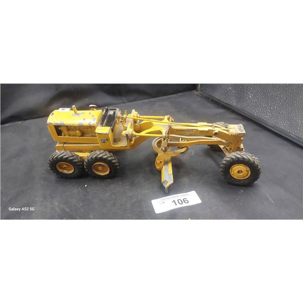 Vintage Caterpiller grater toy die cast, 12" long