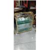 Image 1 : Glass and Brass Display Cabinet, no top glass 12"x 24"x 28"