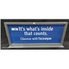 Image 1 : Metal Chevron gaspump topper double sided metal sign