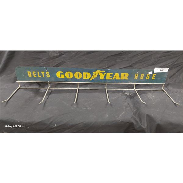 Vintage Good year Belts andHose diply rack 5"x30"