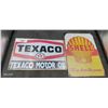 Image 1 : Shell and Texaco reproduction Metal signs 8"x12"