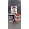 Image 1 : 3 Vintage Alemite, Charter and Ultalube 1lb grease cans all empty