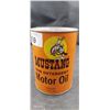 Image 1 : Very nice graphics vintage mustang motor oil composite quart full