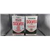 Image 1 : 2 Texaco Solvex 1 gallon cans, both empty