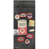 Image 2 : 8 Pieces of vintage Texaco collectibles, patches, keychains and mini thermometer