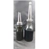 Image 4 : 2 Vintage Pint and quart oil bottles
