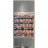 Image 1 : Vintage stamped stant caps peg display board with 24 assorted matchbox cars 24"x32"
