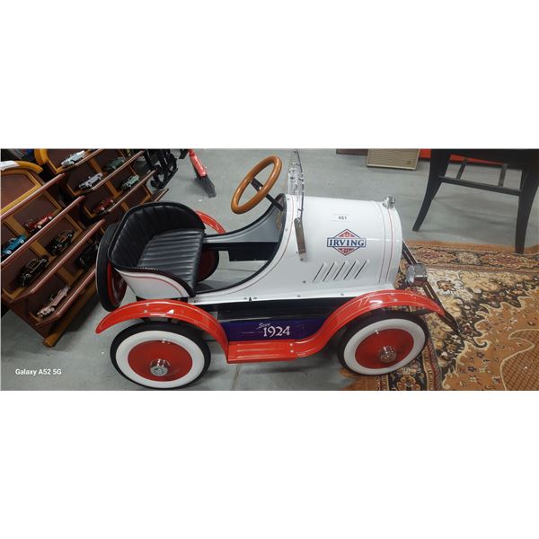 Unbelievable Irvin Oil Pedal Car in original box not assembaled