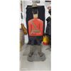 Image 4 : Wonderful wood carved folk art RCMP mounty statue, 75" tall on base