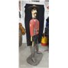 Image 5 : Wonderful wood carved folk art RCMP mounty statue, 75" tall on base