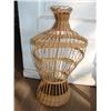 Image 1 : Natural wicker table top dress form