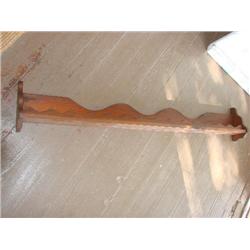 Extra long plate shelf w/scalloped edge 60" long