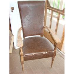 Very high back arm chair-From Shelby Tx.