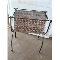 Metal framed file stand