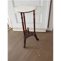 Marble top lamp table