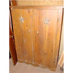 Texas Star Themed Amoire with shelf