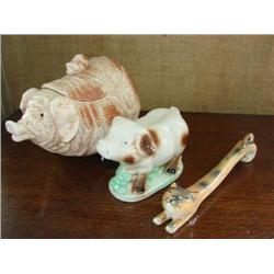 Animals-2 pigs, 1 cat