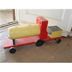 Old wooden child's train car