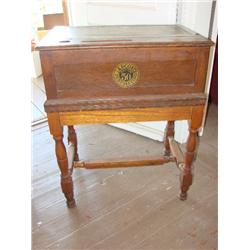 J.P. & Coats Best Six Cord lift top desk