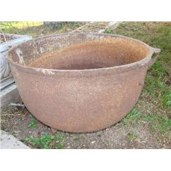 Large cast iron pot