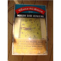 Time To Save Modern Shoe Repair Clock