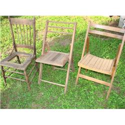 3 wood chairs-from Shelby Texas