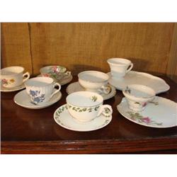 7 Teacups & Saucers