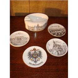 Germany coasters & ashtray